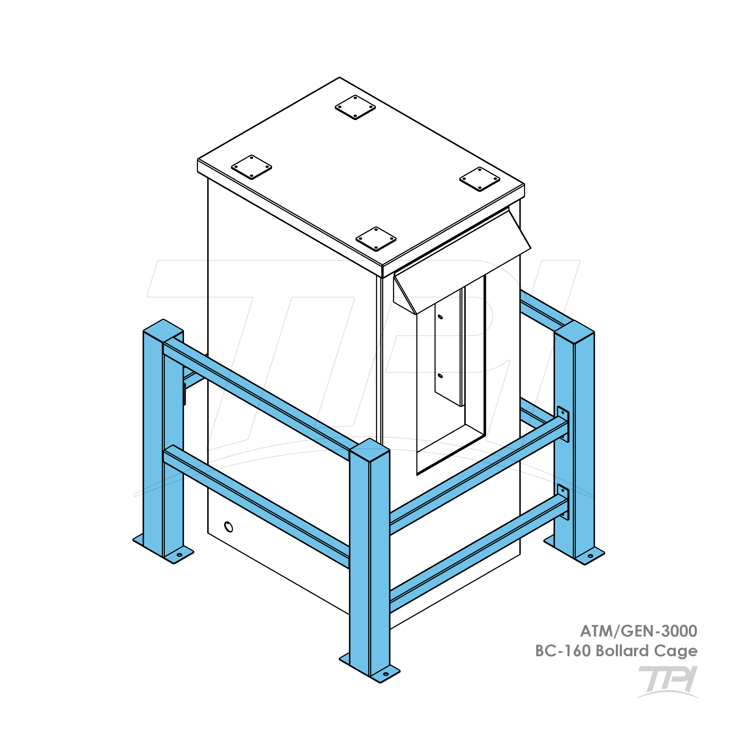 ATM Bollard Cage Gen 3000 BC 160