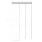 Weather Strips OD Flat Front