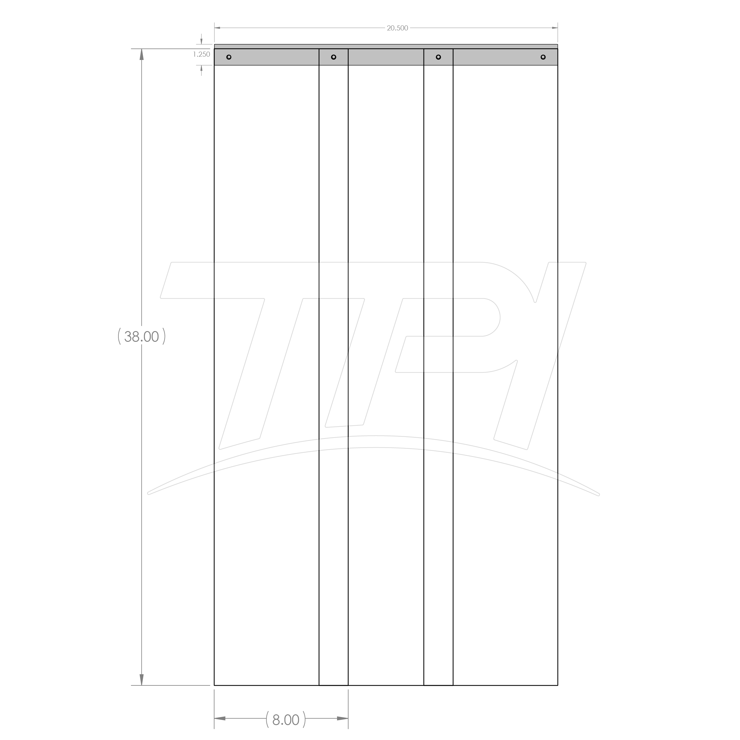 Weather Strips OD Flat Front