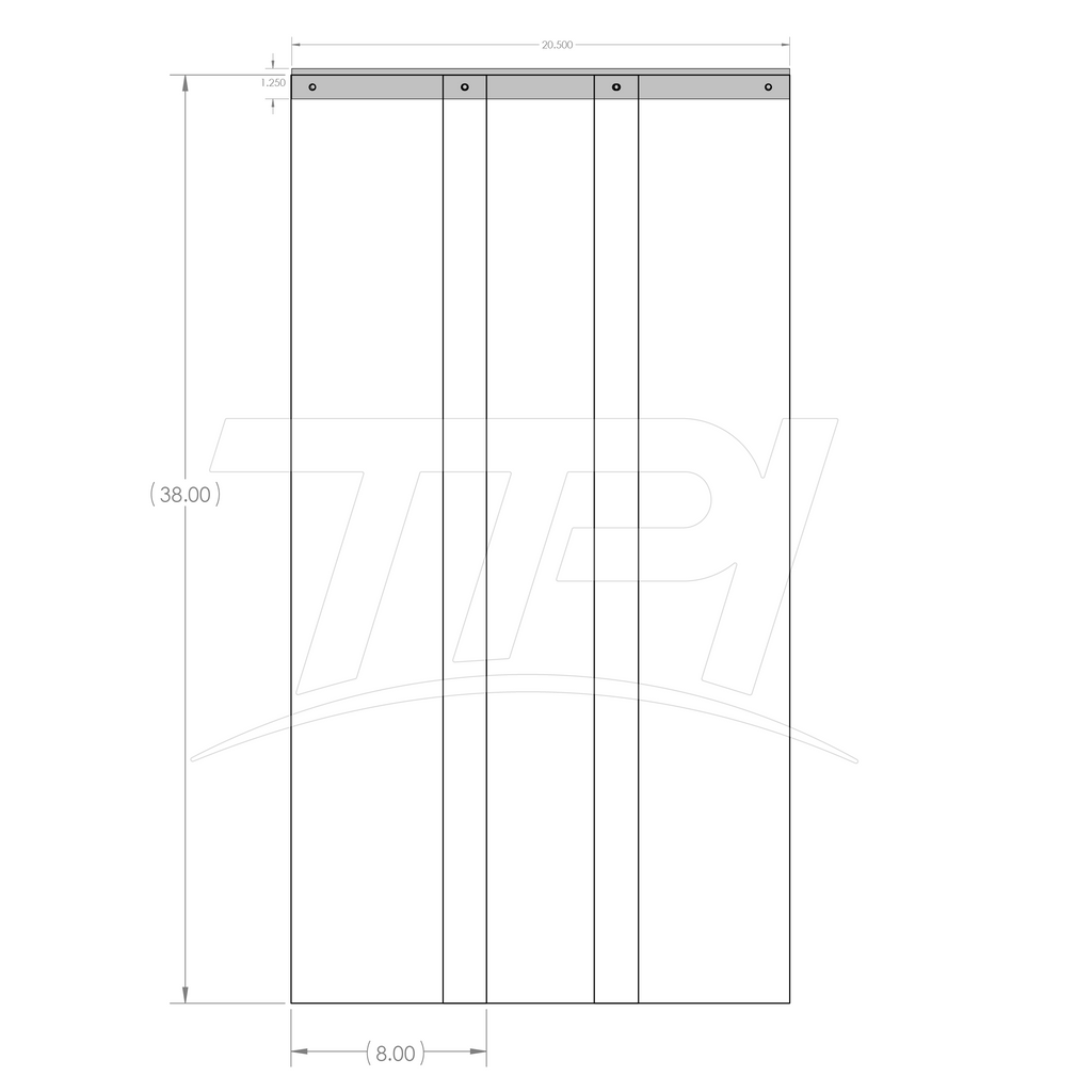 Weather Strips OD Sloped Top
