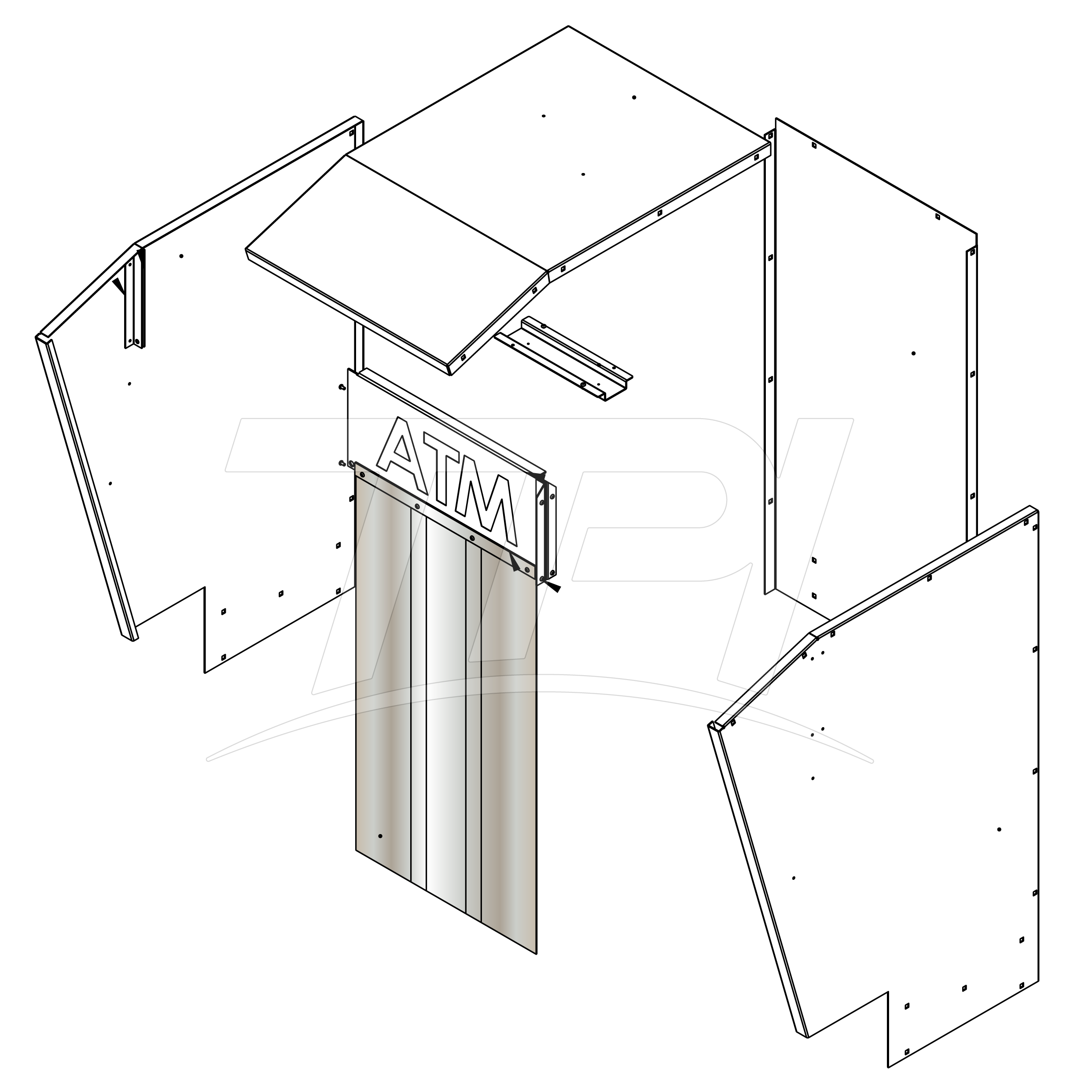 Weather Strips OD Sloped Top