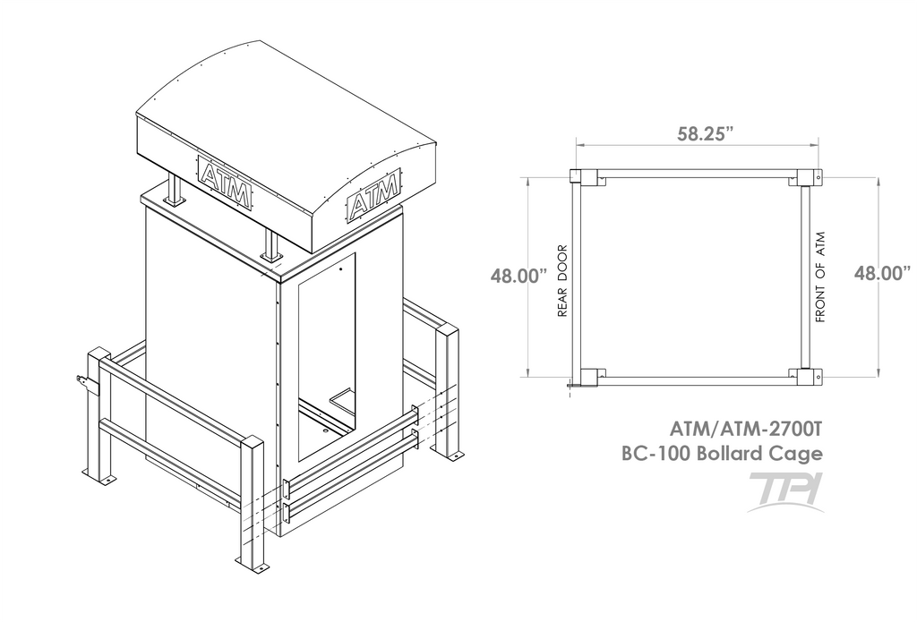 ATM Bollard Cage