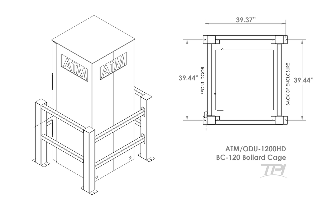 ATM Bollard Cage