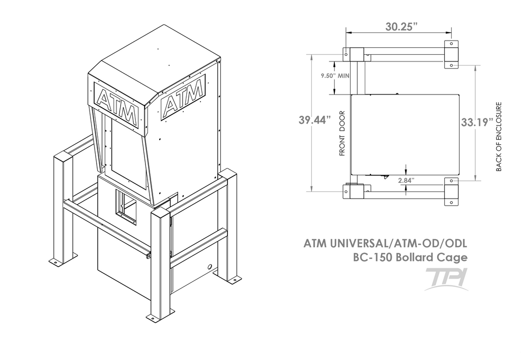 ATM Bollard Cage