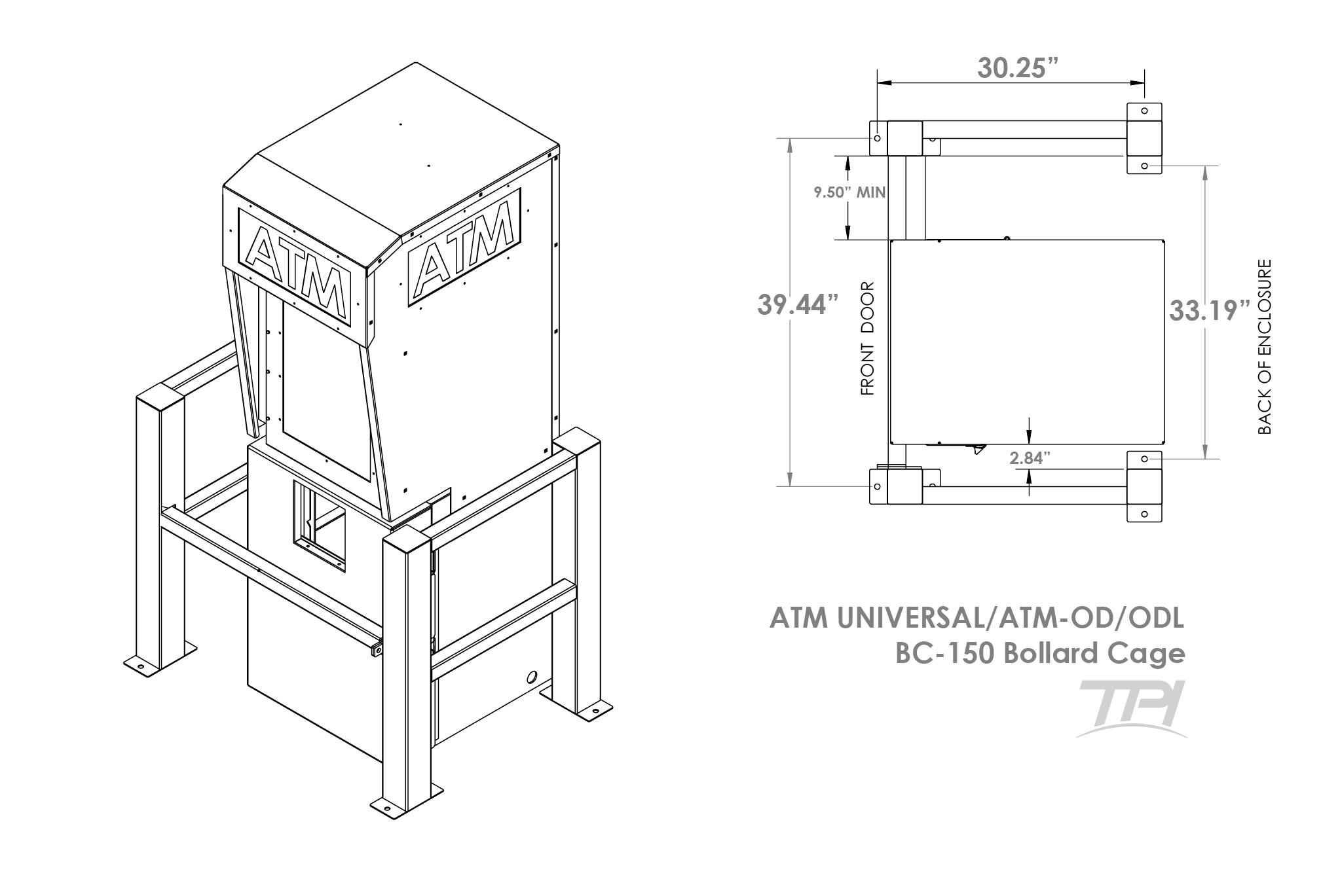 ATM Bollard Cage