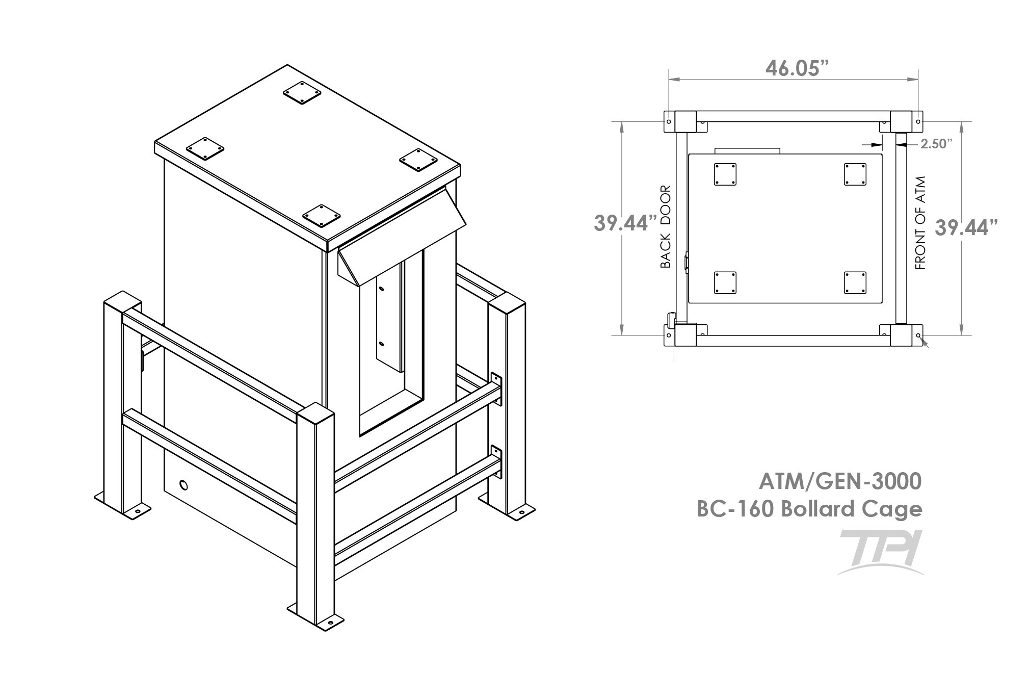 ATM Bollard Cage