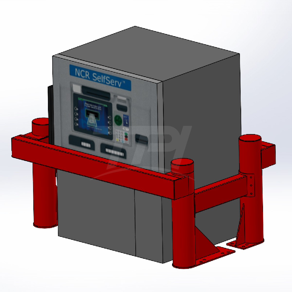 ATM Bollard Full Surround Swing Gate