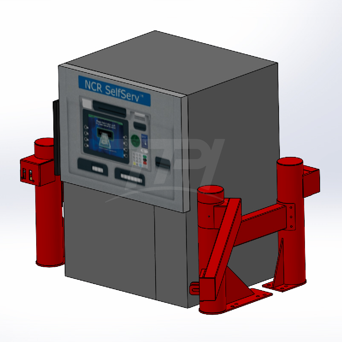 ATM Bollard Full Surround Swing Gate