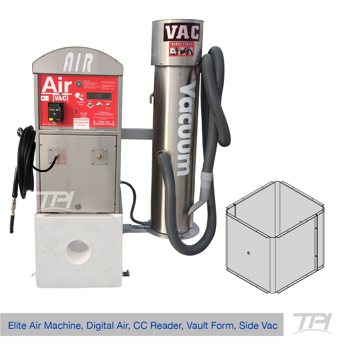 TPI Air Vac Combo Elite w/ Under Vault Form